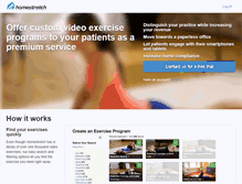 Tablet Screenshot of homestretchhealth.com